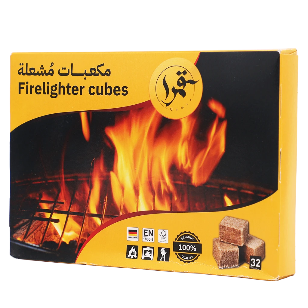 Firelighter Cubes Brown 32 Pcs