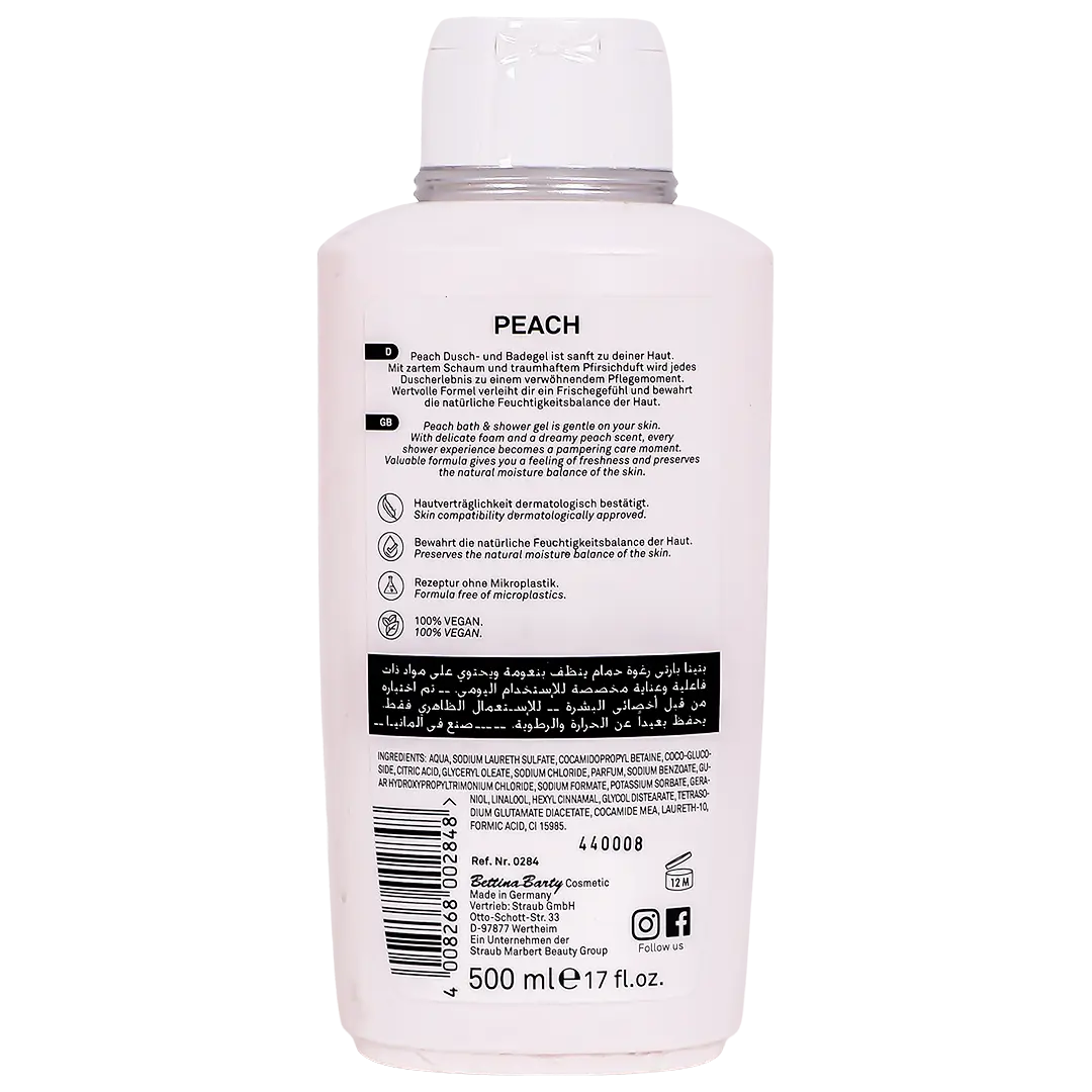 Bettina Barty Peach Shower Gel 500 ml - view 2
