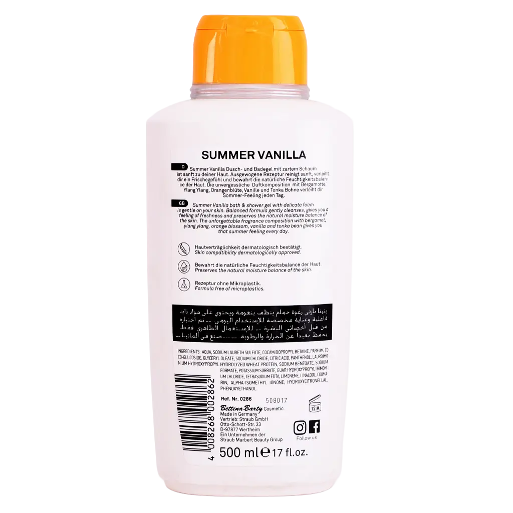 Bettina Barty Summer Vanila Shower Gel 500 ml - view 2