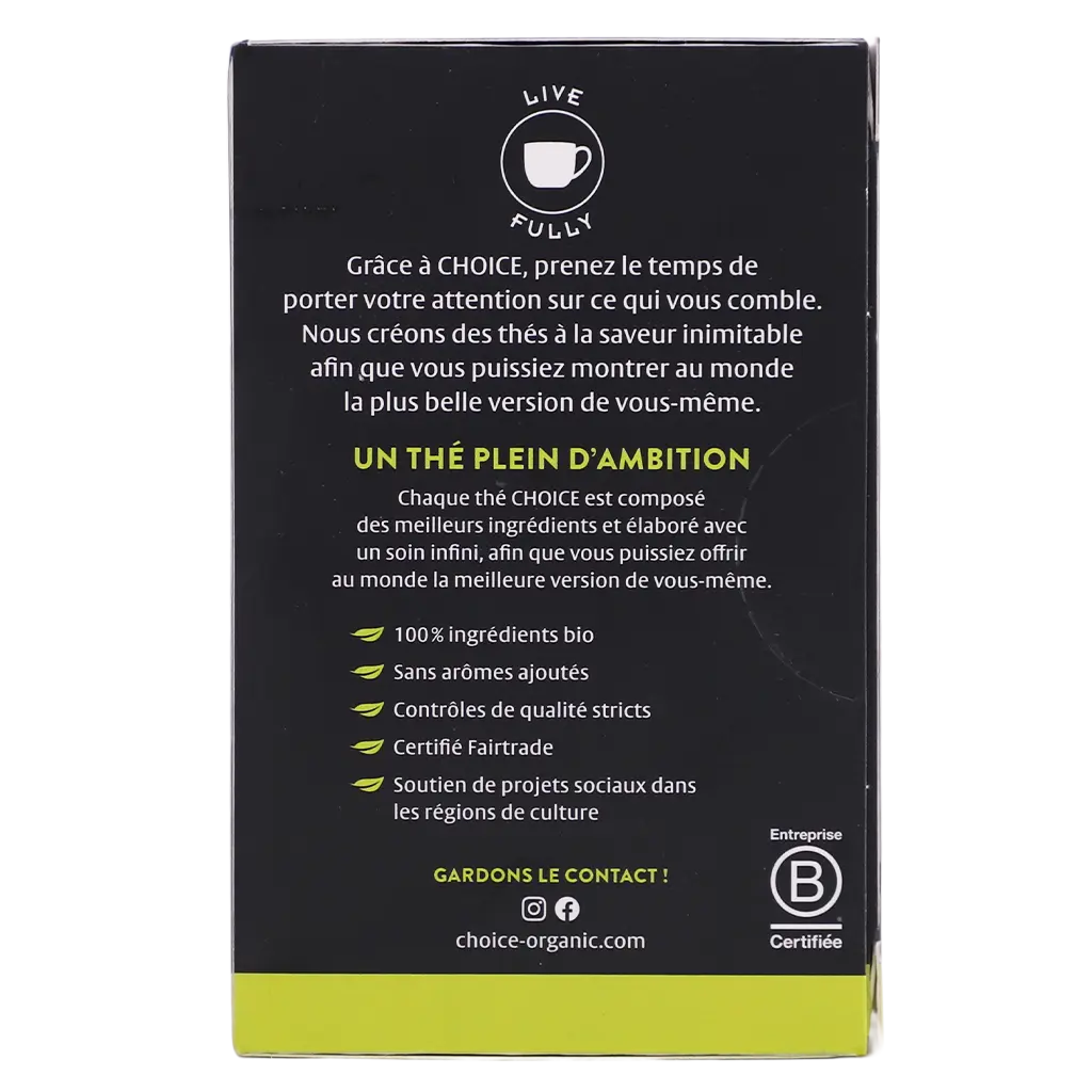 Choice Organic Tea Jasmin 17Sachets - view 3