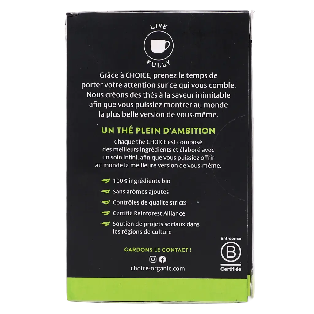 Choice Organic Tea Sencha 17Sachets - view 3