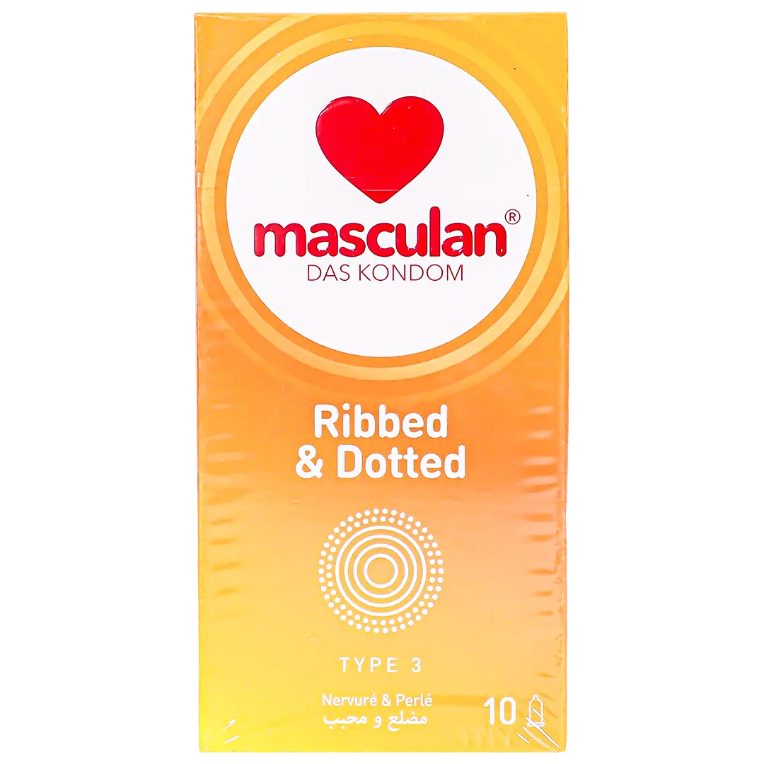 Masculan Condom Ribbed + Dotted 10 pcs - view 2