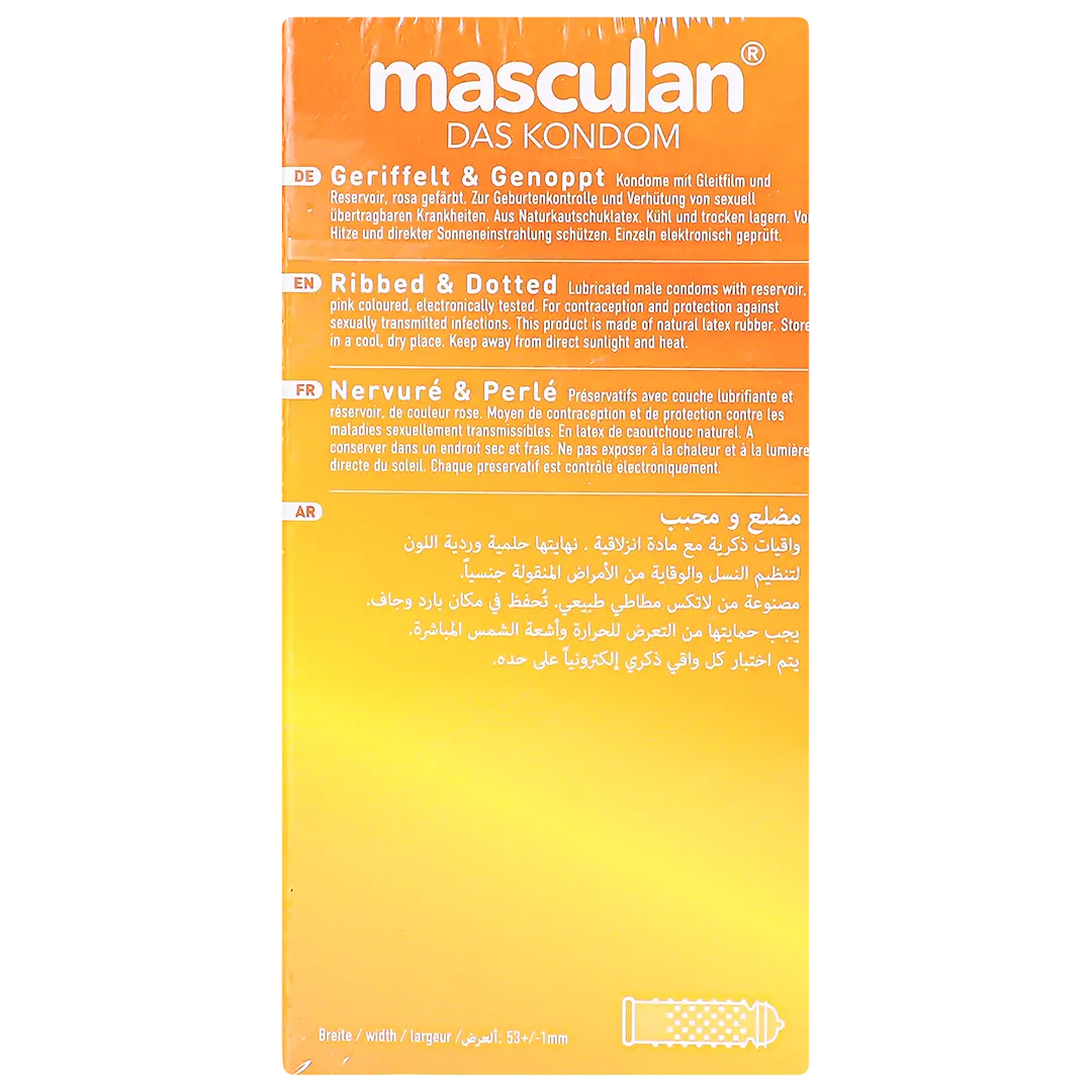Masculan Condom Ribbed + Dotted 10 pcs - view 3