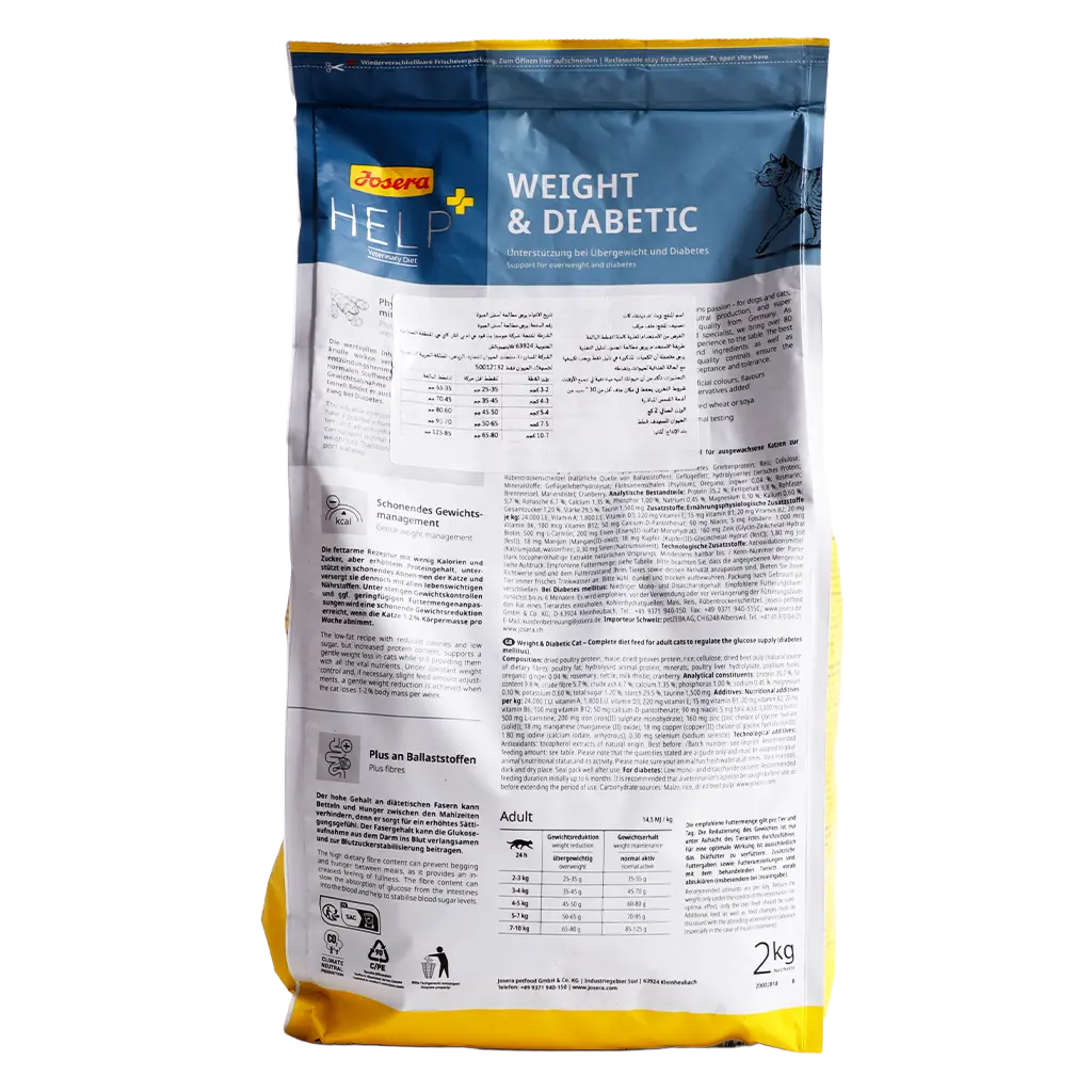 Josera Help For Weight Maintenance And Diabetics Dry Food For Cats 2 kg - view 3