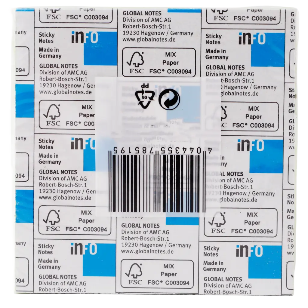 Globalnote  Sticky Note  75 * 75Mm  450 Sheets Color - view 3