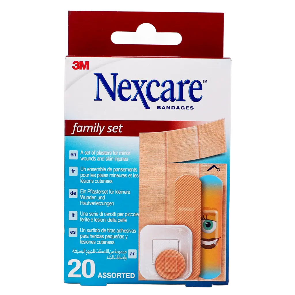 3M Nexcare Family Pack Bandages 20 Plasters - view 2