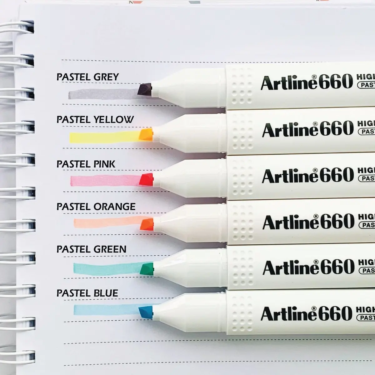 Artline Highlighter Pastel Colurs Set Of 6 Colors - view 4