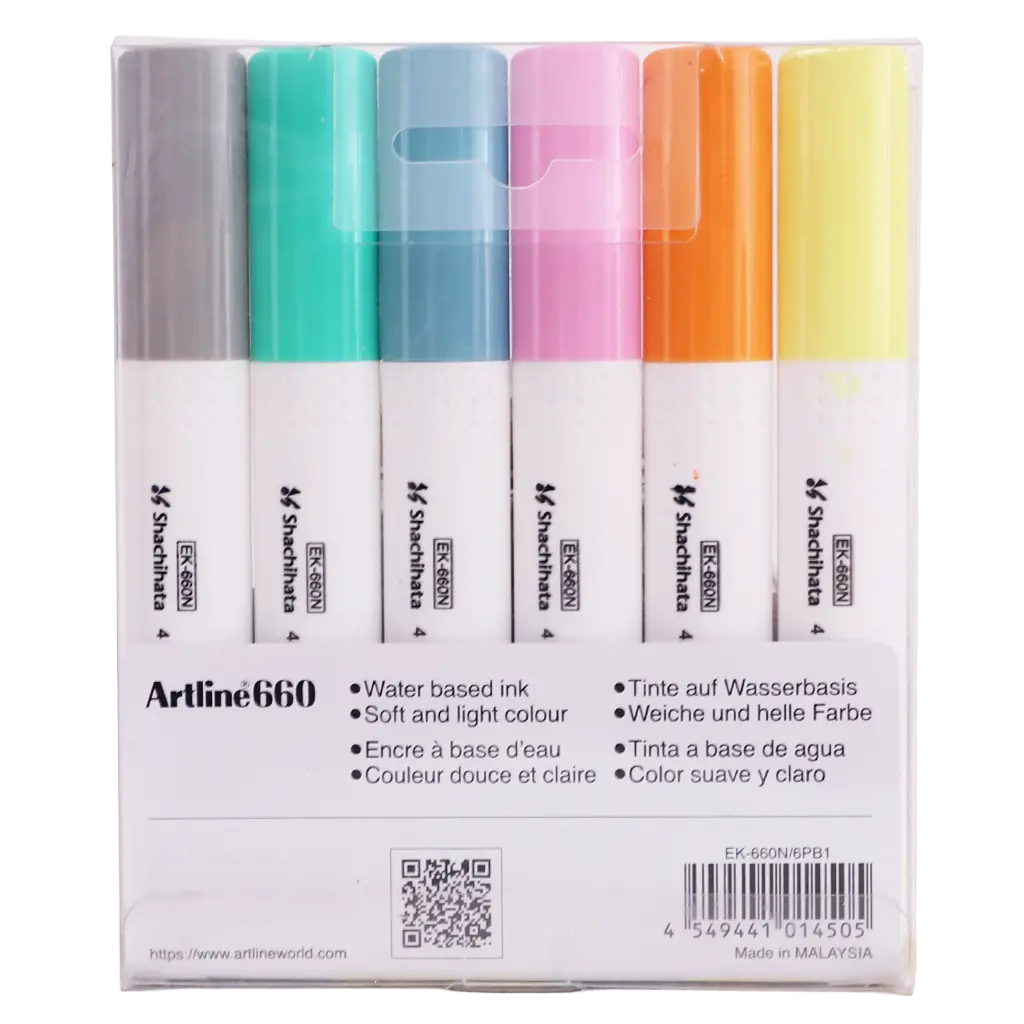 Artline Highlighter Pastel Colurs Set Of 6 Colors - view 2