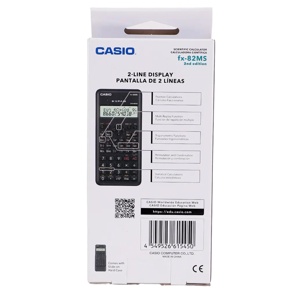 Casio Calculatr Scientifique Casio Fx82Ms 2Nd Edition  - view 2