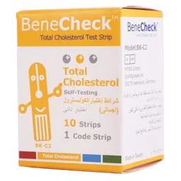 Benecheck BK-C2 Total Cholestrol Test strips 10/Box