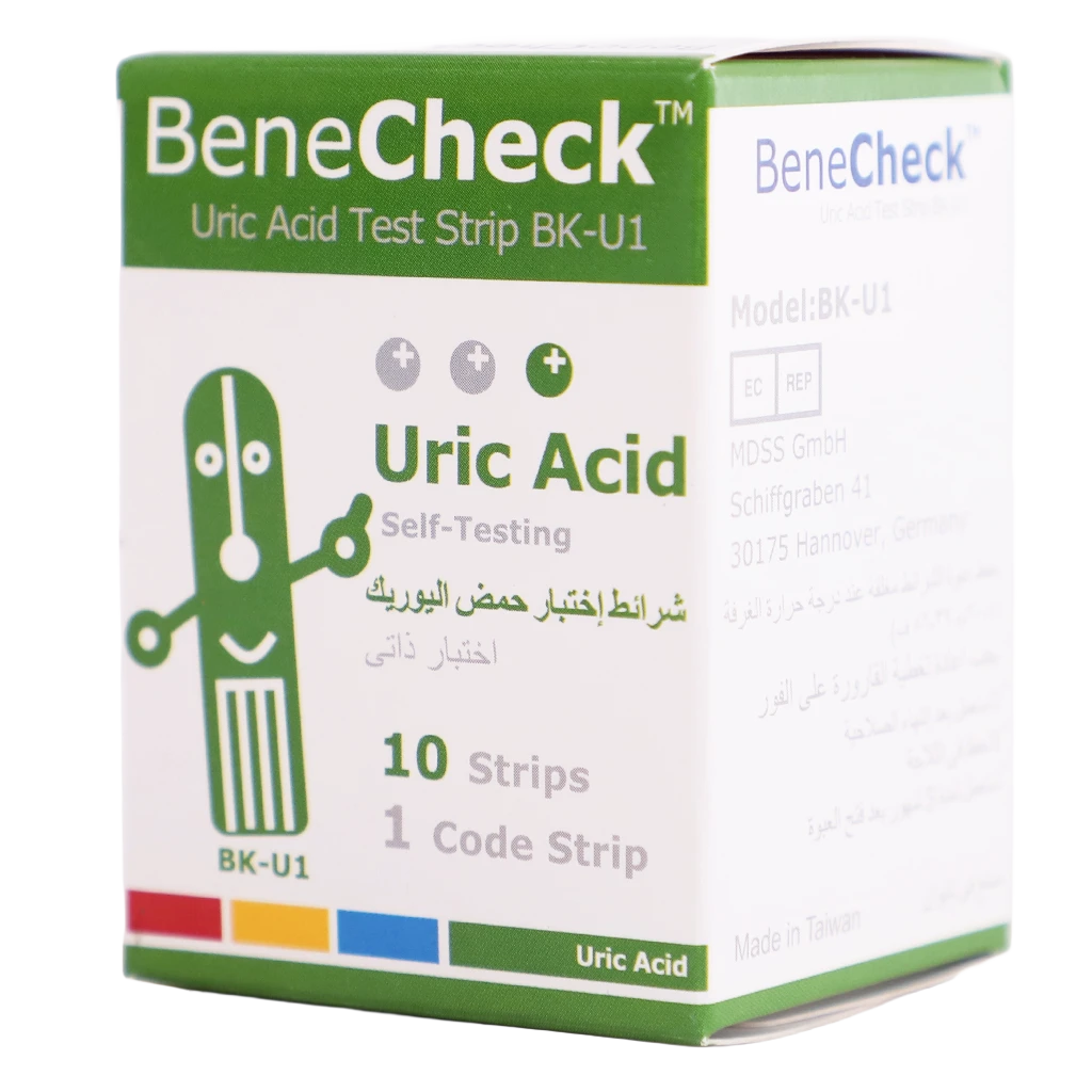 Benecheck BK-U12 Uric Acid Test strips 10/Box