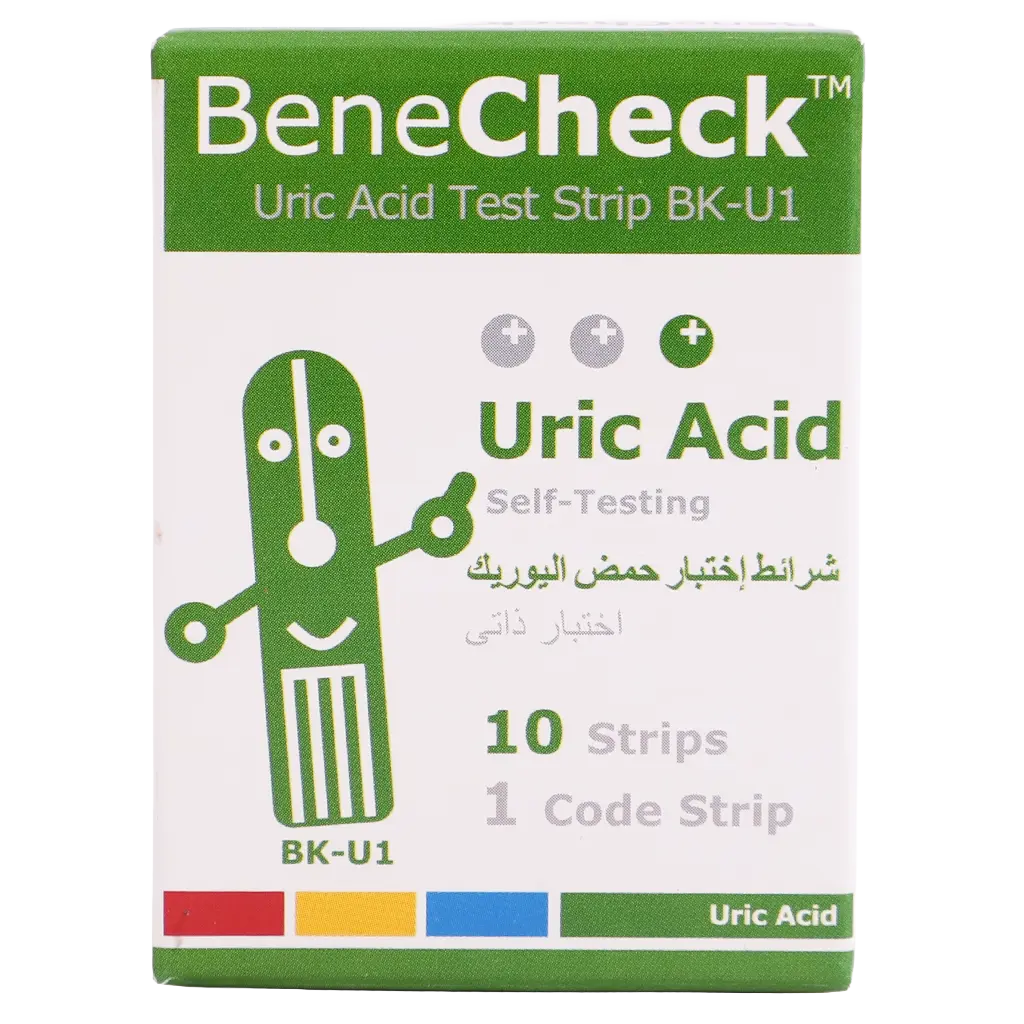 Benecheck BK-U12 Uric Acid Test strips 10/Box - view 2