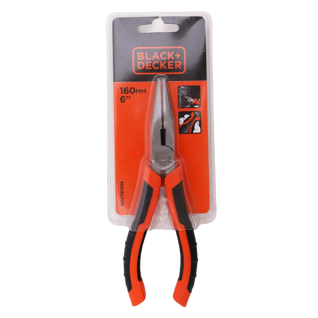 Black+Decker 160mm Long Nose Pliers - view 1