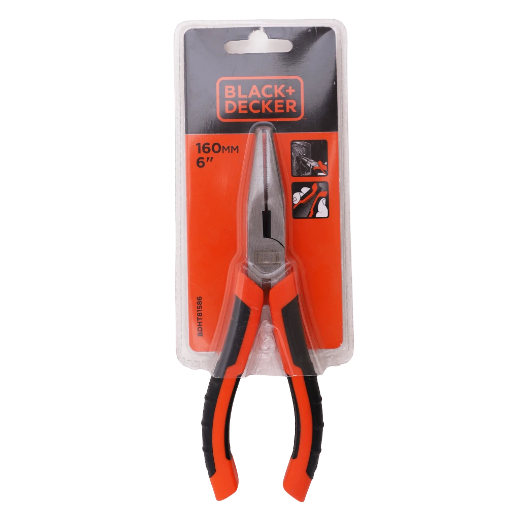 Black+Decker 160mm Long Nose Pliers