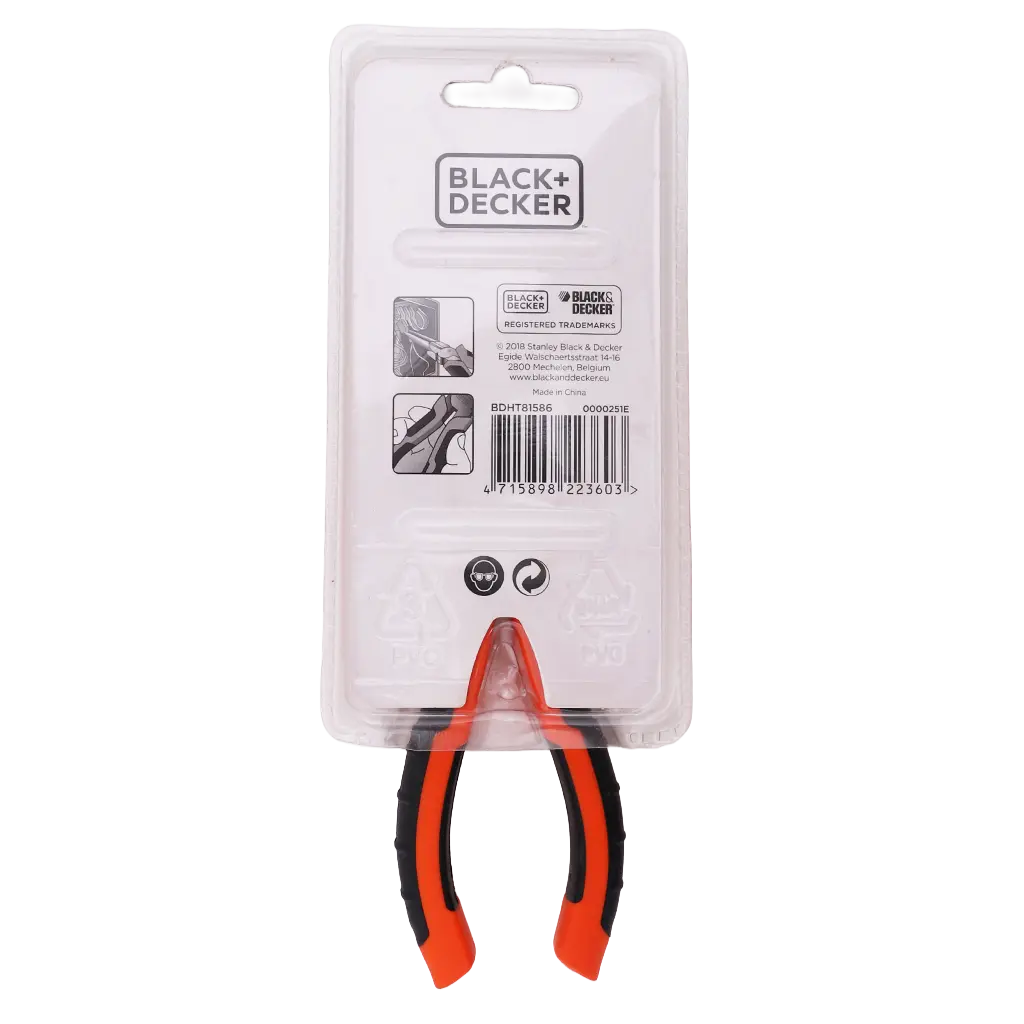 Black+Decker 160mm Long Nose Pliers - view 2