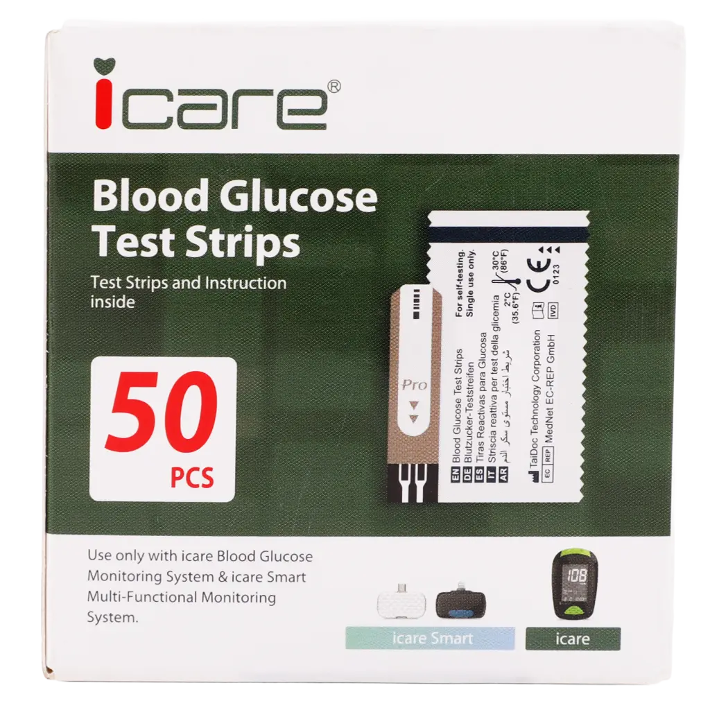 I-Care I Care Blood Glucose Test Strip With Box 50 Psc - view 3