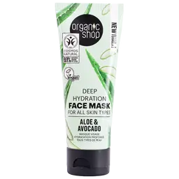 Organic Shop Deep Hydration Face Mask with Avocado & Aloe Vera 75 ml