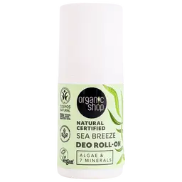 Organic Shop Natural Certified Sea Breeze Deo Roll On Algae & 7 Minerals 50 ml