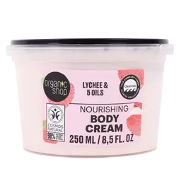 Organic Shop Nourishing Body Cream with Lychee Scent 250 ml