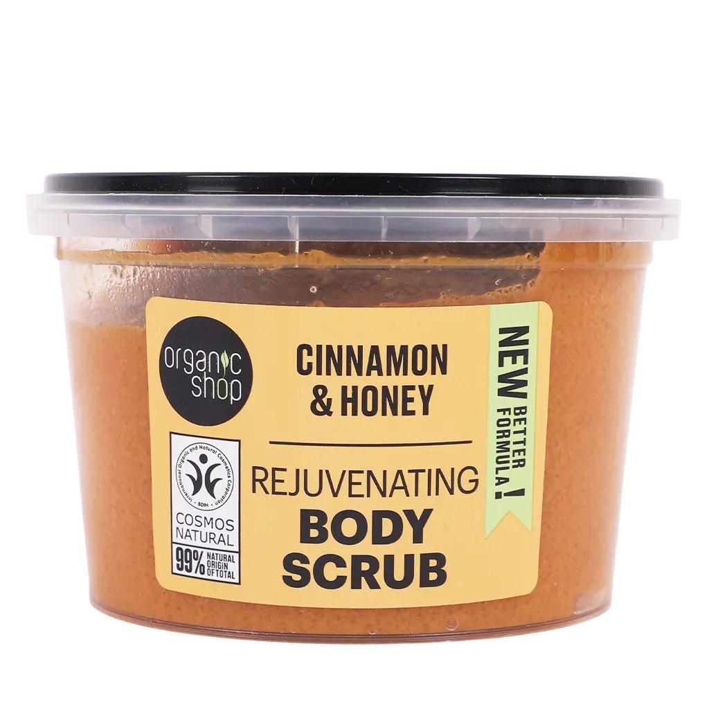 Organic Shop Body Scrub with Cinnamon & Natural Honey 250 ml - view 1
