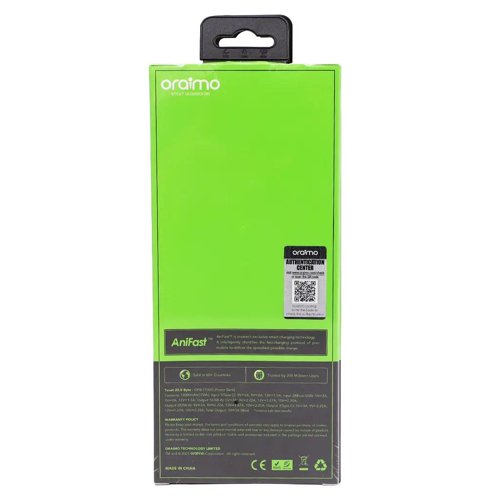 Oraimo Toast 22.5 Byte 10000Mah 22.5W Power Bank - view 2