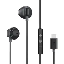 Oraimo Halo Airy Type-C Half In-Ear Wired Headphones  Black