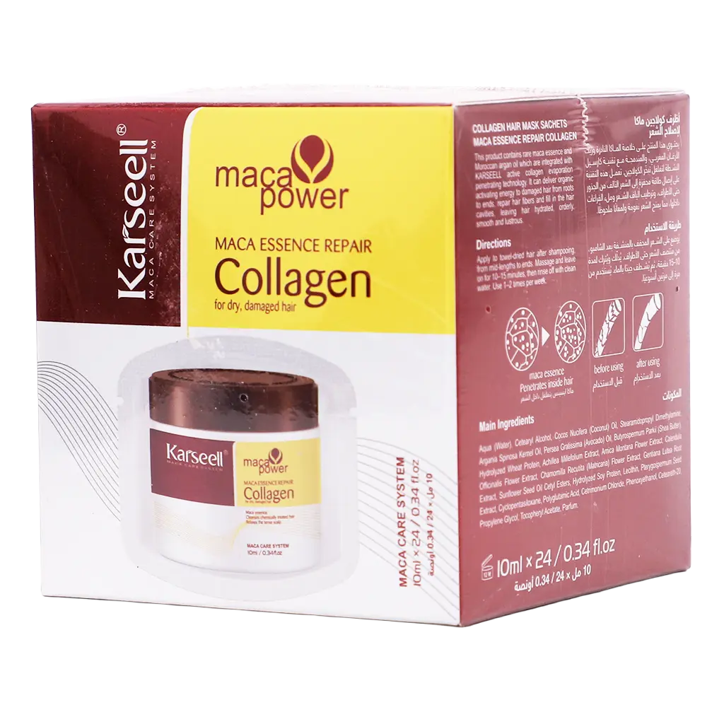 Karseell Maca Essence Repair Collagen for Dry and Damaged Hair 24 Sachets - view 1