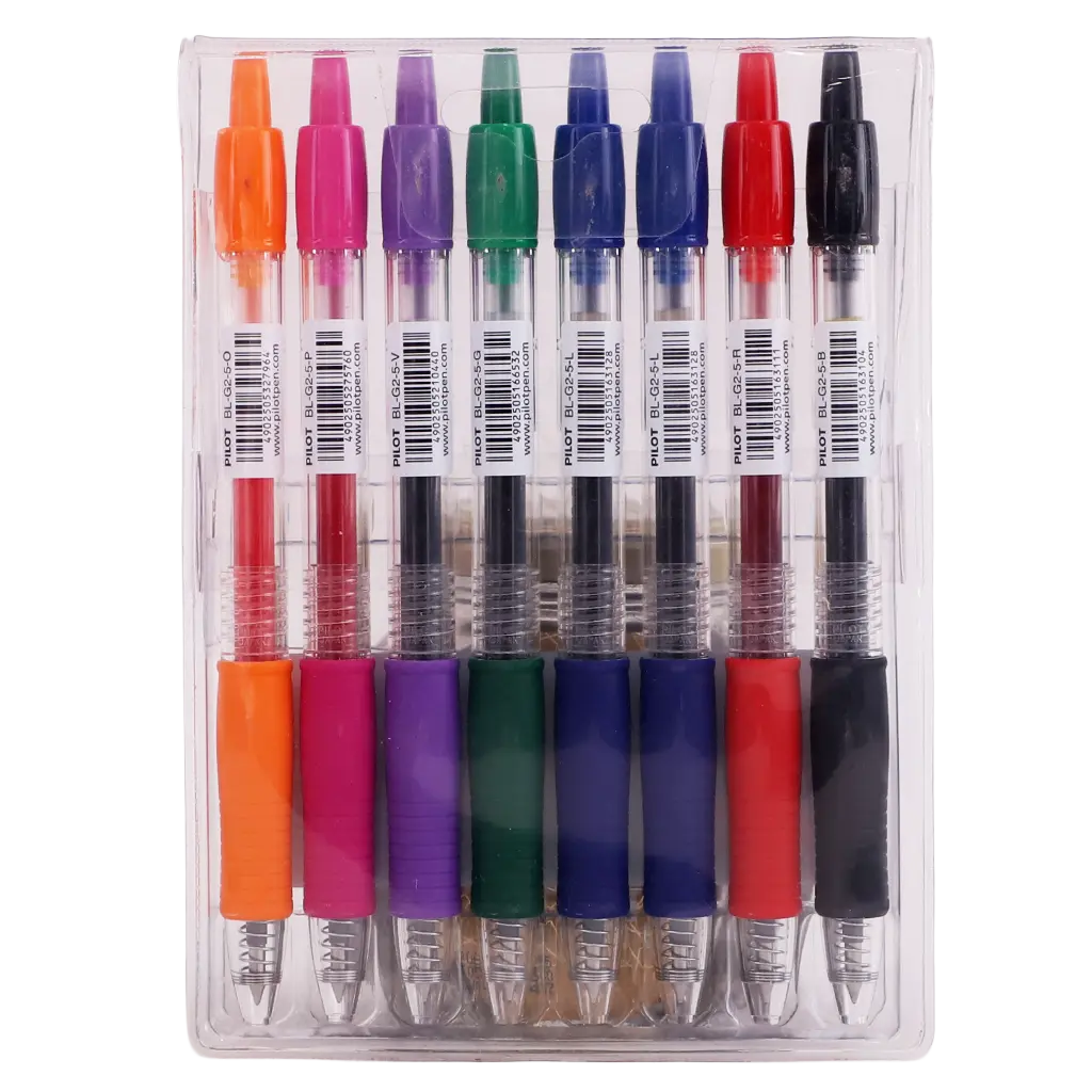 Pilot Gel Ink Ball Pen G2 0.5 mm set of 8 - view 2