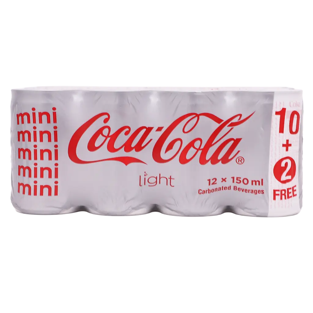 Coca Cola Light Soft Drink  12 pcs  (10+2 FREE) 150 ml  - view 4