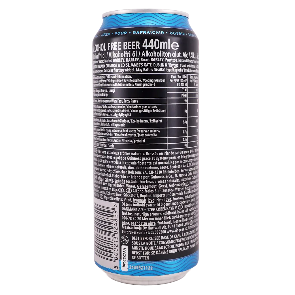 Guinness Malt Drink Classic 0.0% Alcohol-Free 440 ml - view 2