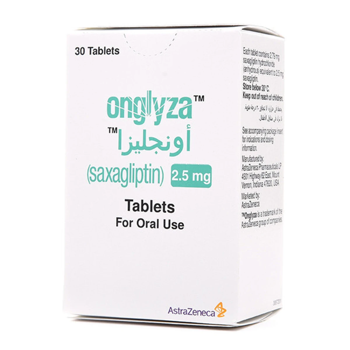 Onglyza 2.5mg 30 Tablets