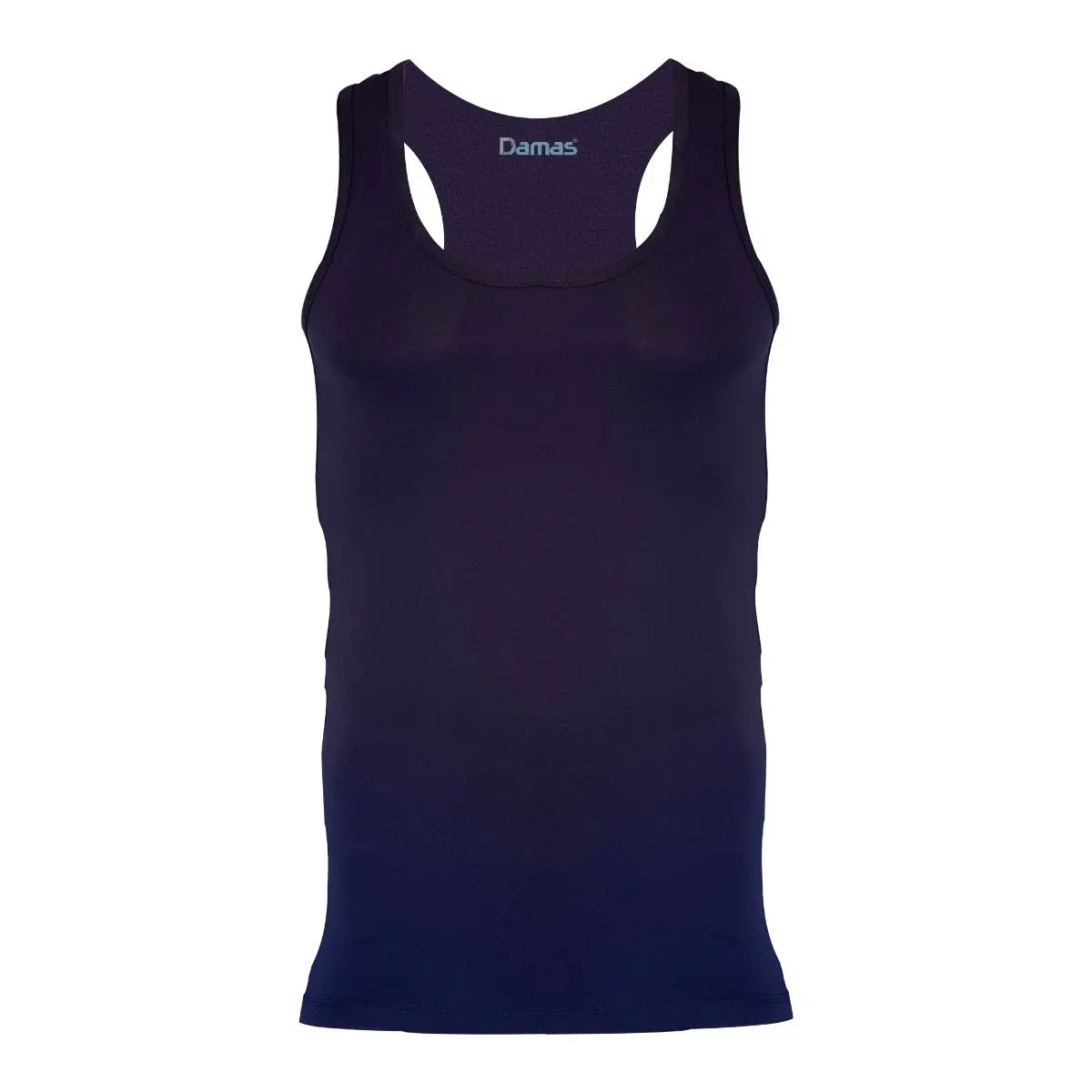 Damas Men's Sleeveless Sports Tank Top Navy M 100% Cotton - view 2