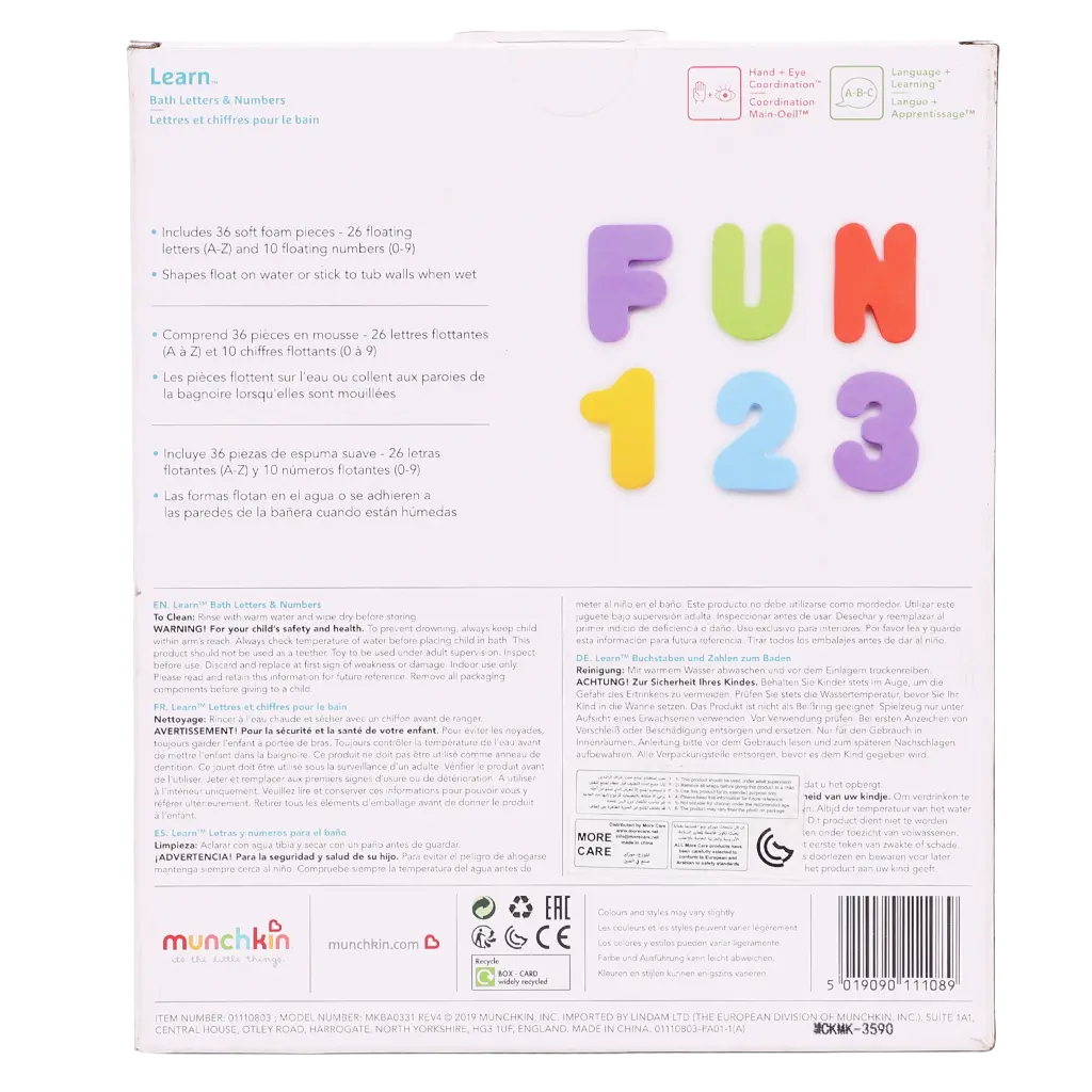 Munchkin Learn Bath Letters&Numbers Uk - view 2