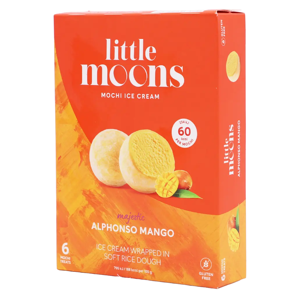 Little Moons Ice Cream Mochi Alphonso Mango Gluten Free 192 gm - view 1