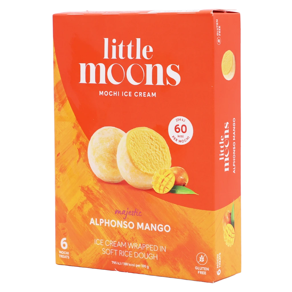 Little Moons Ice Cream Mochi Alphonso Mango Gluten Free 192 gm