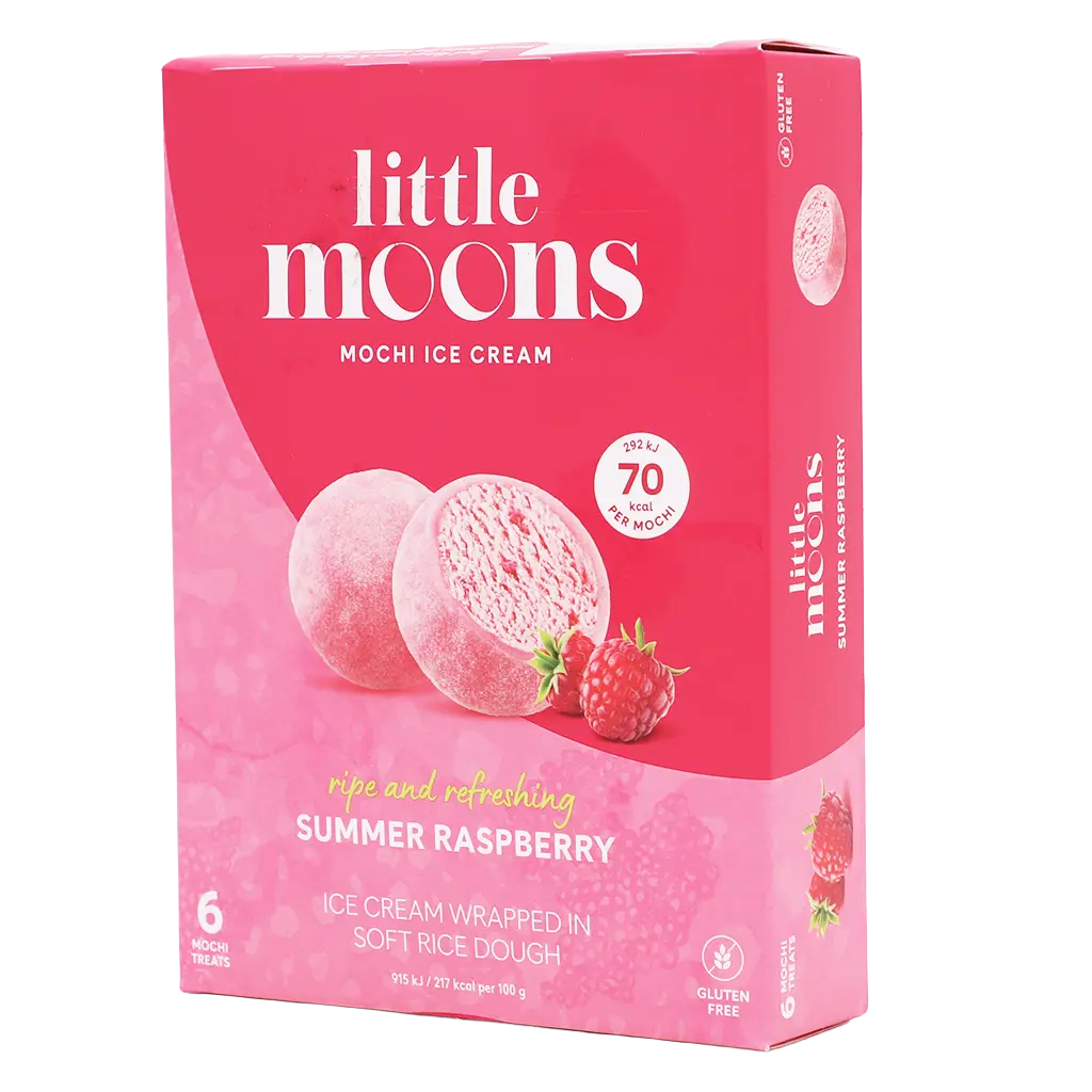 Little Moons Ice Cream Mochi Summer Raspberry Gluten Free 192 gm - view 1