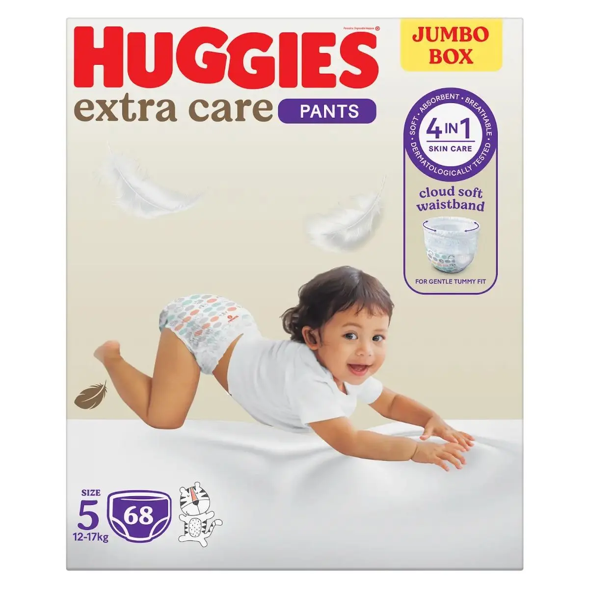 Huggies Extra Care Pants  Size 5  12 -17 kg  Jumbo Box  68 Diapers - view 1