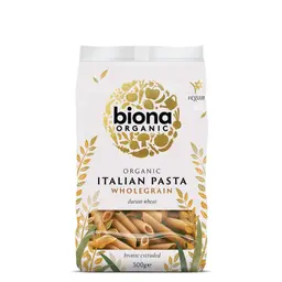 Biona Organic Italian Pasta Wholegrain Penne 500 Gm