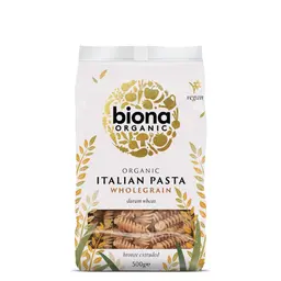 Biona Organic Italian Pasta Wholegrain Fusilli 500 Gm