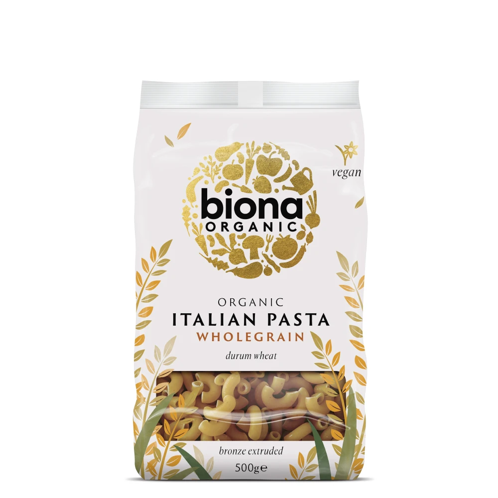 Biona Organic Italian Pasta Wholegrain Maccaroni 500 Gm