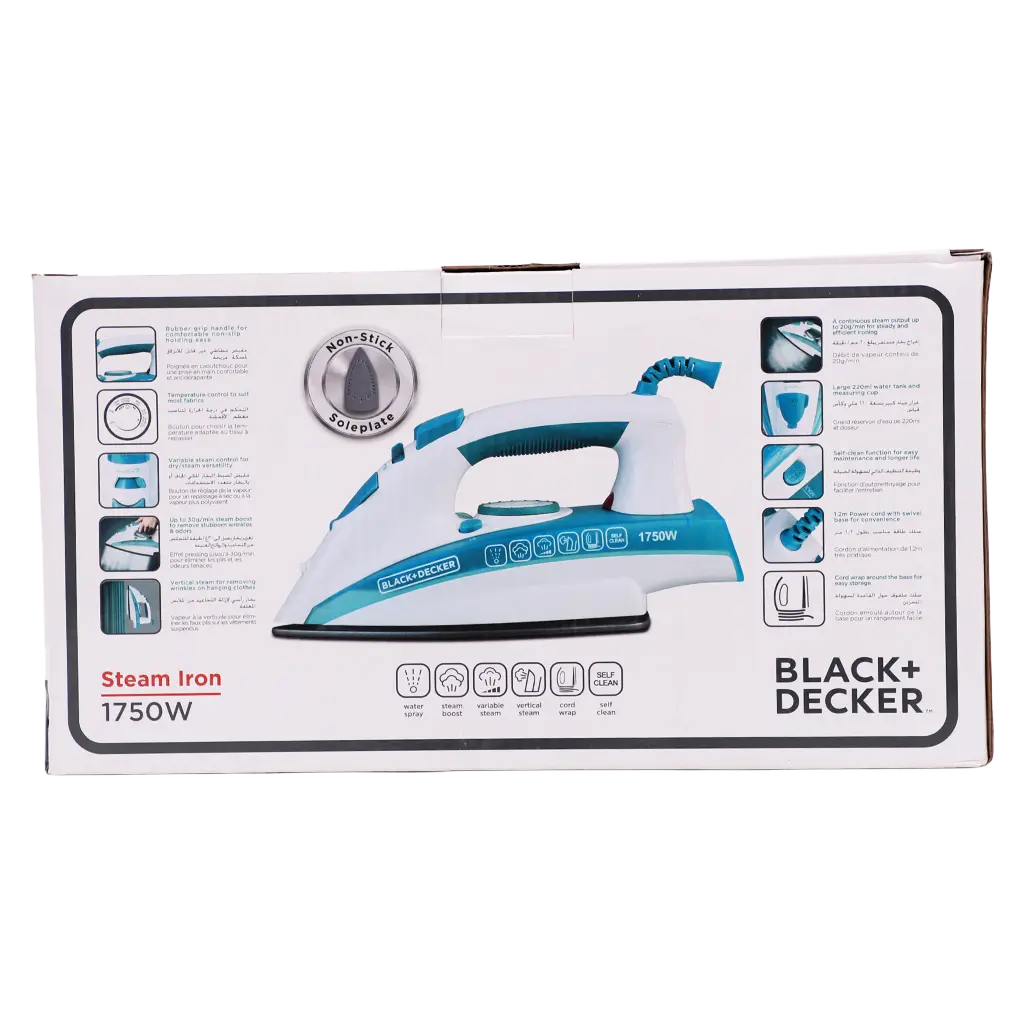 Black+Decker 1750 W Steam Iron - view 4