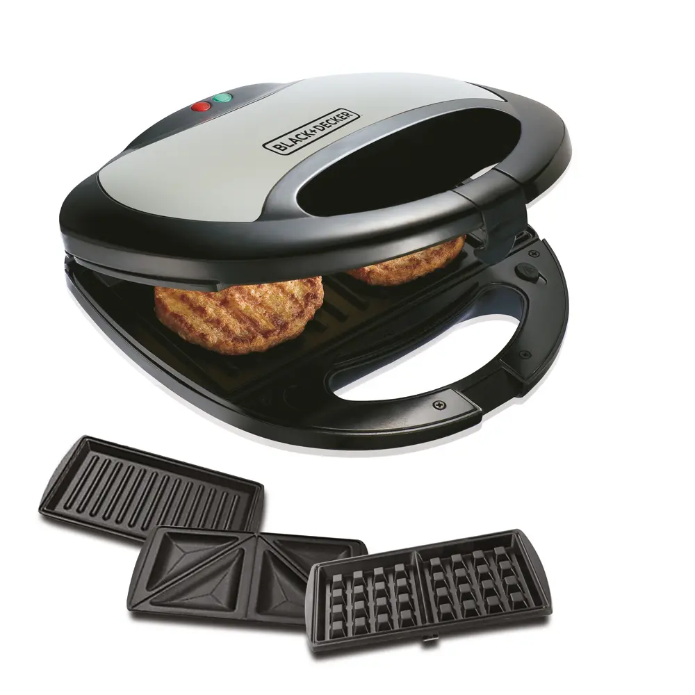 Black+Decker 3 in 1 Sandwich Grill and Waffle Maker - view 3