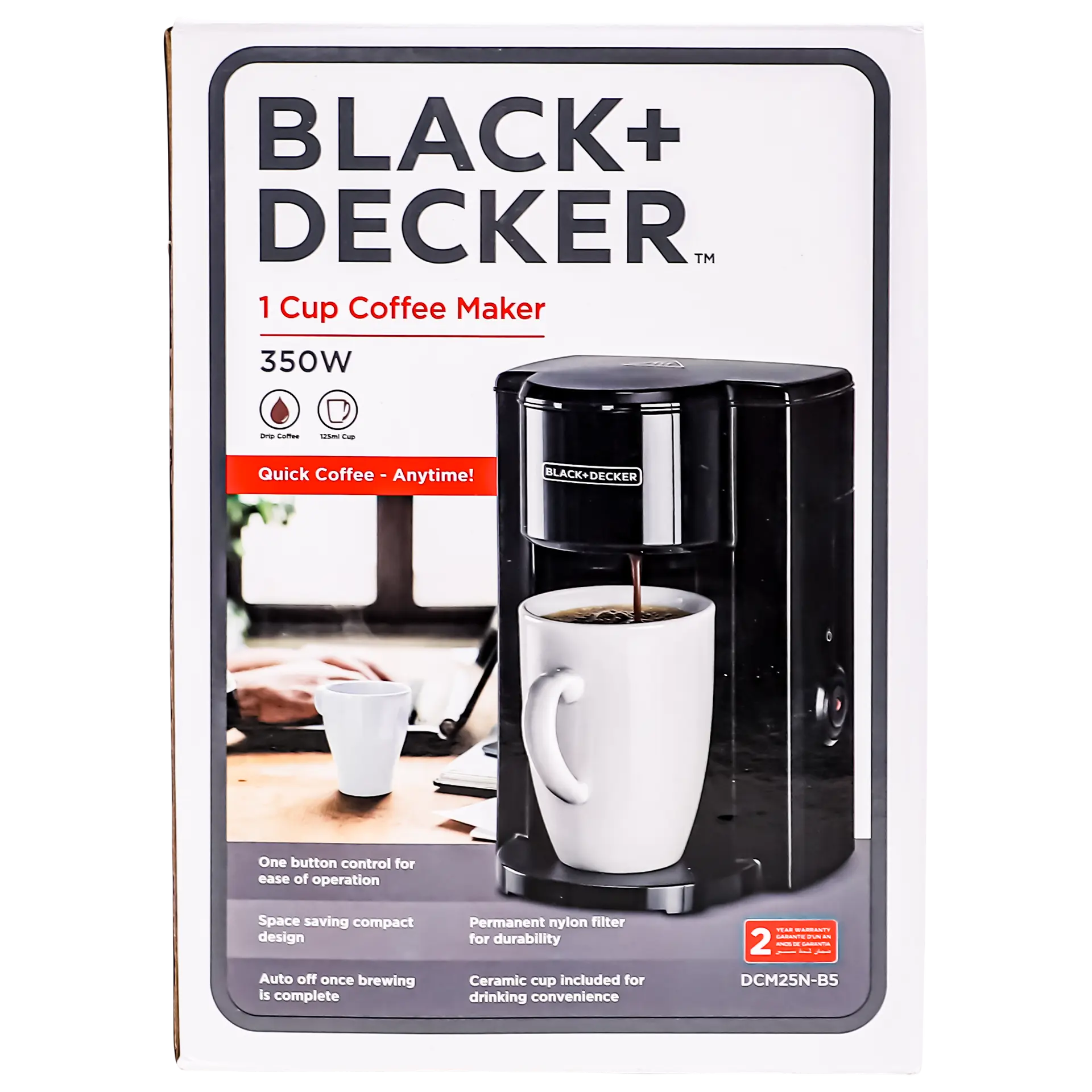 Black+Decker 1 Cup Coffee Maker 330 W - view 2