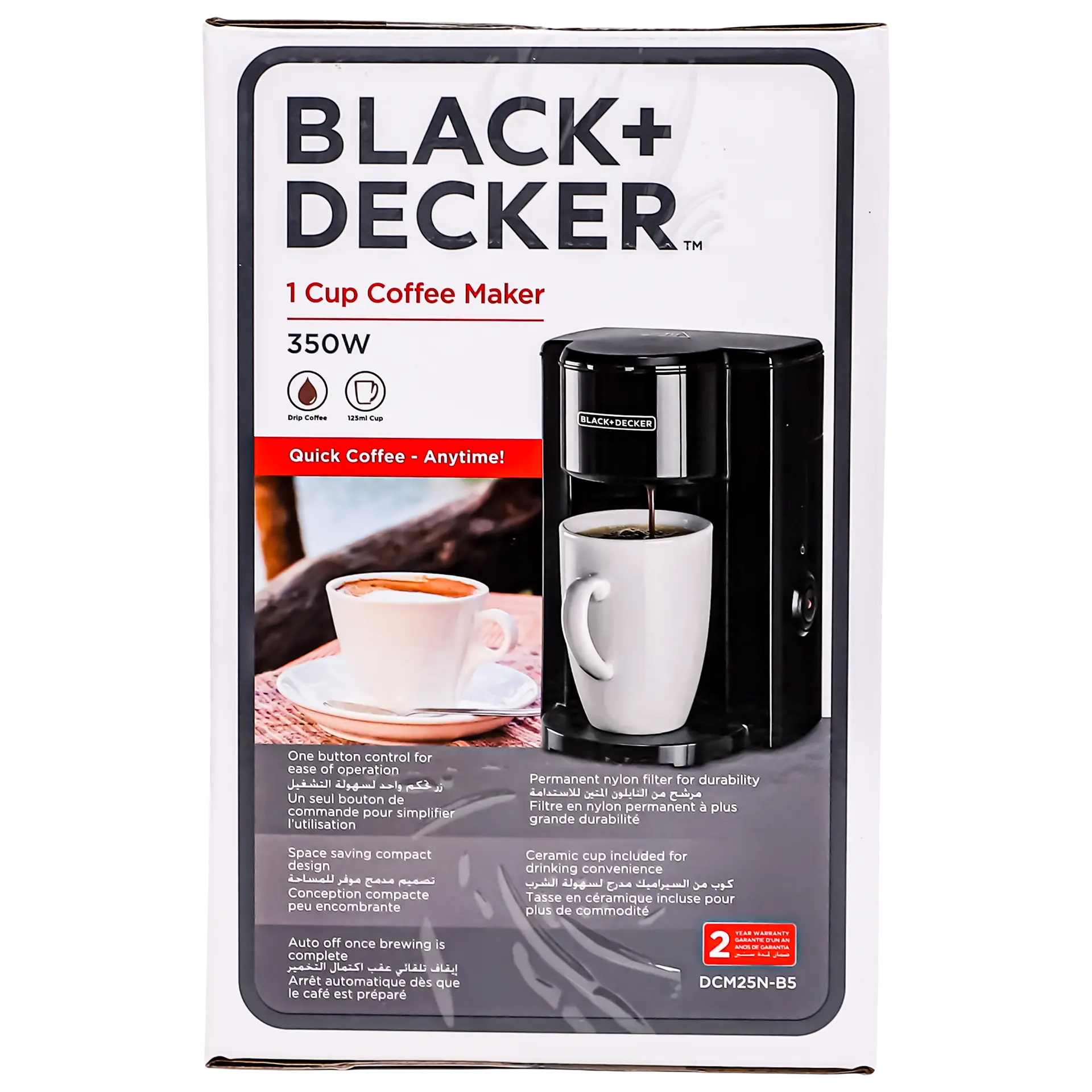 1 liter drinking glass Black glass water bottle with neoprene sleeve – 1 L (32oz) main image 1