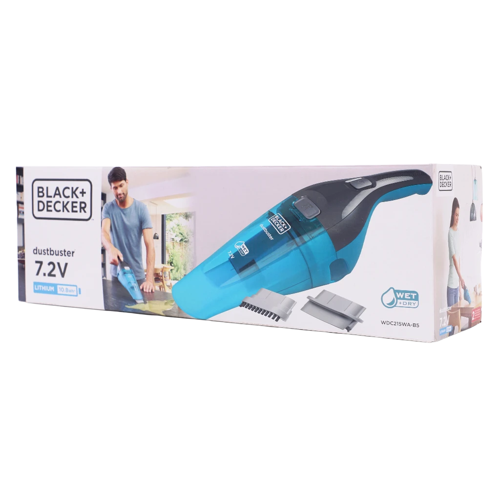 Black+Decker 7.2 V Wet & Dry Dustbuster Hand Vac with Accessories