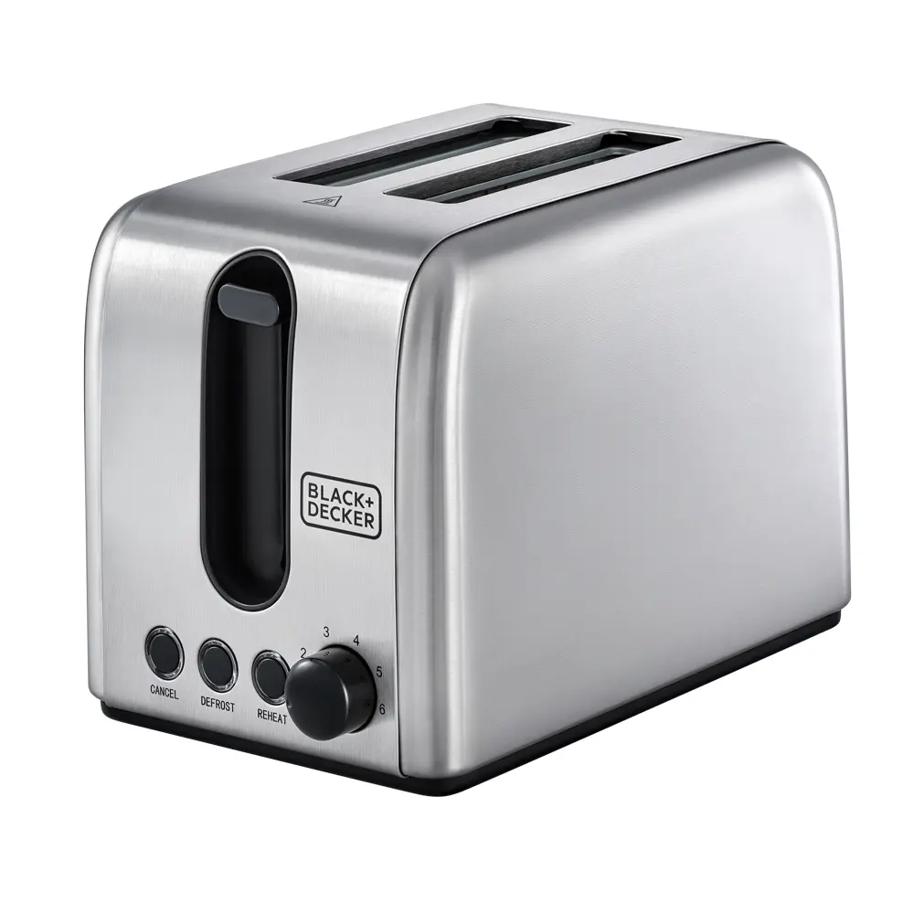 Black+Decker 2 Slice Stainless Steel Toaster - view 1