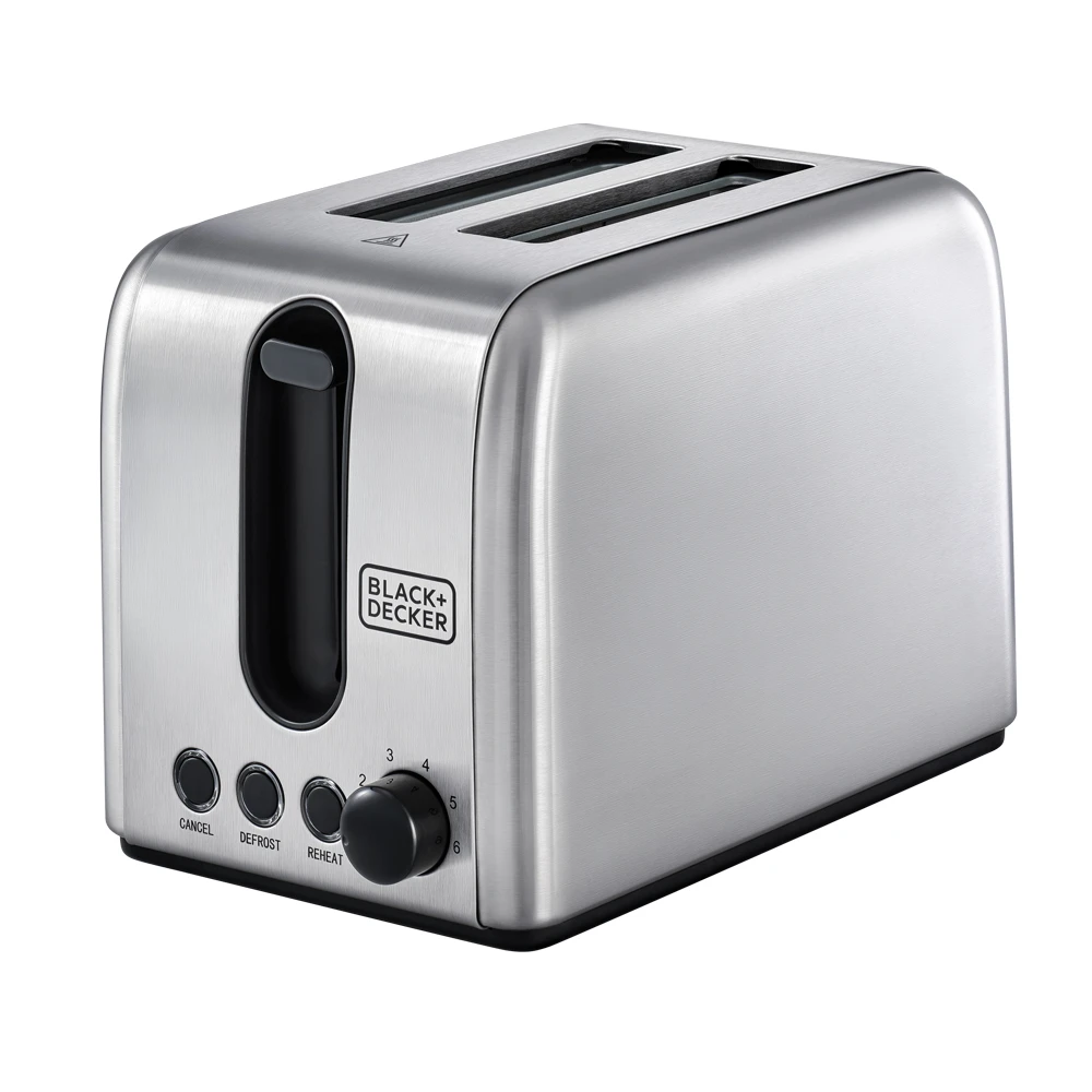 Black+Decker 2 Slice Stainless Steel Toaster