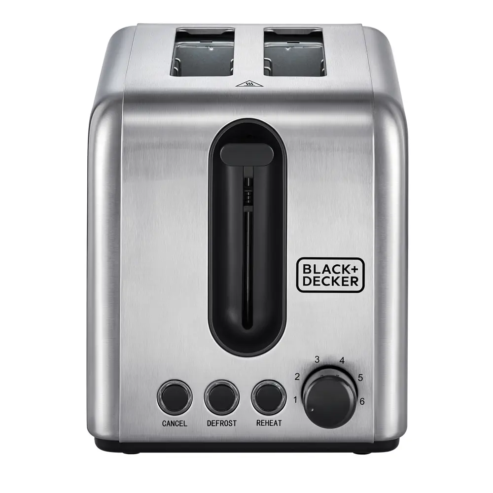 Black+Decker 2 Slice Stainless Steel Toaster - view 3