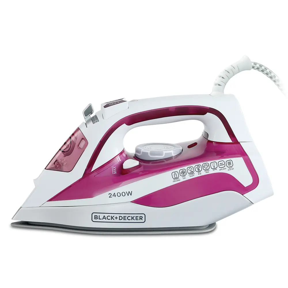 Black+Decker 2400 W Steam Iron with Ceramic Soleplate - view 4