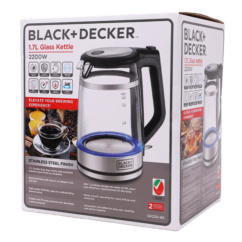 Black+Decker Double Wall Glass Kettle - view 1
